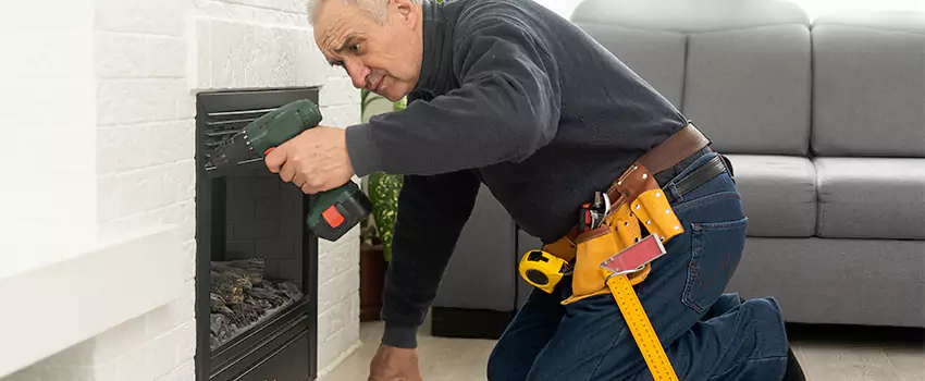 New Indoor Fireplace Installation in West Springfield, Massachusetts