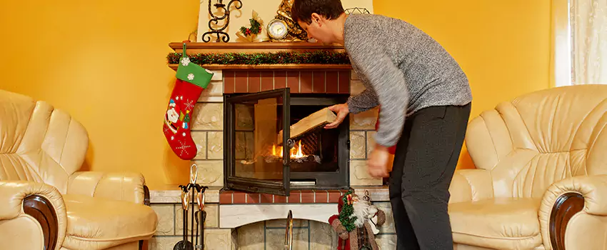 Rusted Metal Fireplace Restoration in West Springfield, Massachusetts