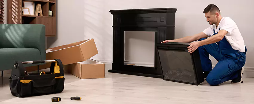 Old Rusted Metal Fireplace Repair And Replacement in West Springfield, MA